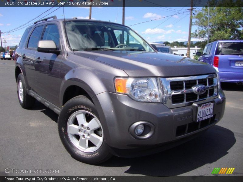 Sterling Grey Metallic / Stone 2010 Ford Escape XLT 4WD