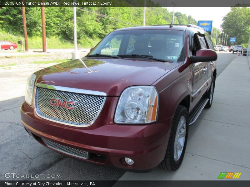 Red Jewel Tintcoat / Ebony 2008 GMC Yukon Denali AWD