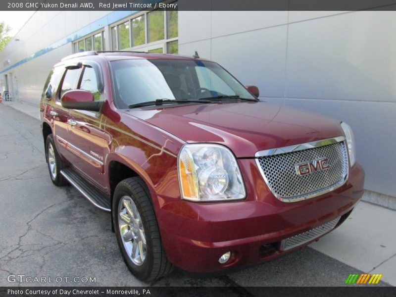 Red Jewel Tintcoat / Ebony 2008 GMC Yukon Denali AWD