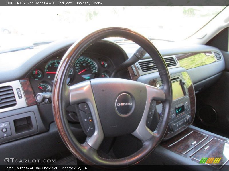 Red Jewel Tintcoat / Ebony 2008 GMC Yukon Denali AWD