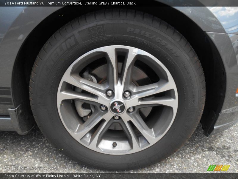 Sterling Gray / Charcoal Black 2014 Ford Mustang V6 Premium Convertible