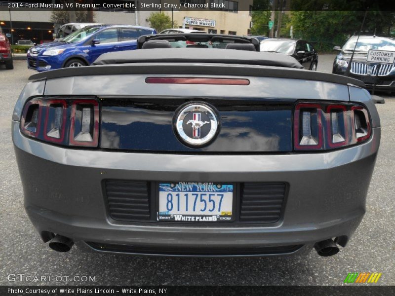 Sterling Gray / Charcoal Black 2014 Ford Mustang V6 Premium Convertible