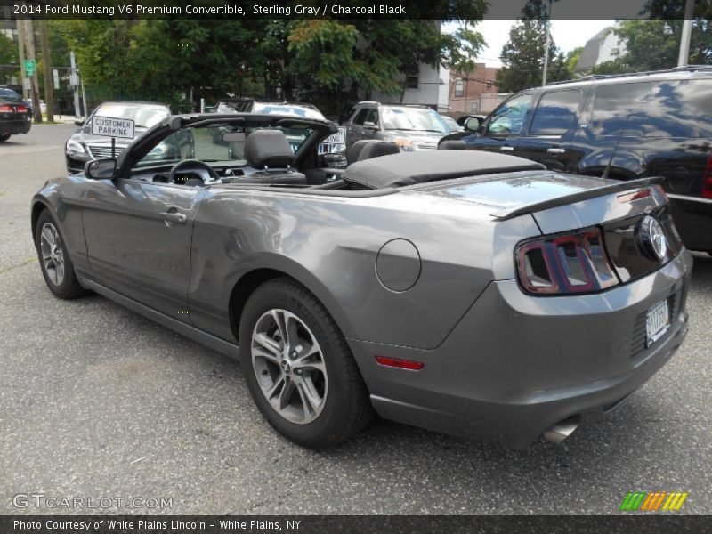 Sterling Gray / Charcoal Black 2014 Ford Mustang V6 Premium Convertible