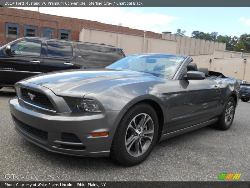 Sterling Gray / Charcoal Black 2014 Ford Mustang V6 Premium Convertible