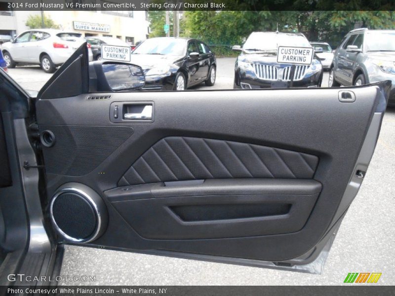 Sterling Gray / Charcoal Black 2014 Ford Mustang V6 Premium Convertible