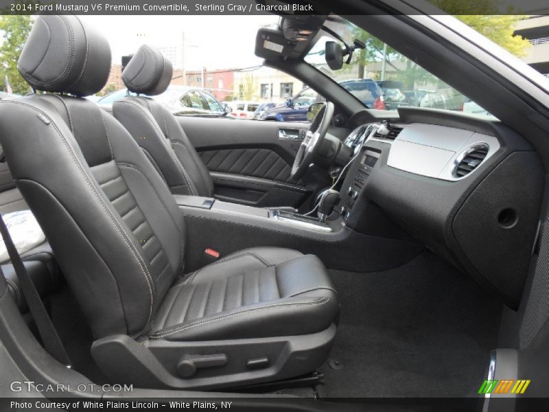 Sterling Gray / Charcoal Black 2014 Ford Mustang V6 Premium Convertible