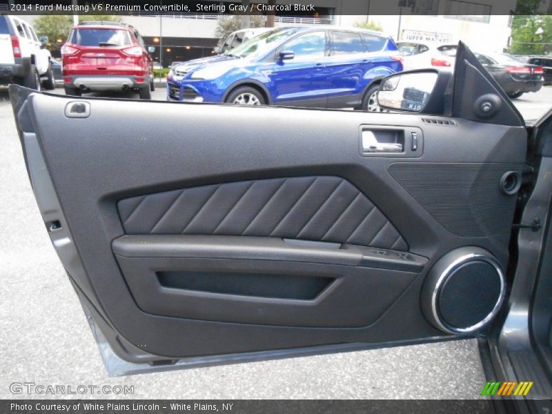 Sterling Gray / Charcoal Black 2014 Ford Mustang V6 Premium Convertible