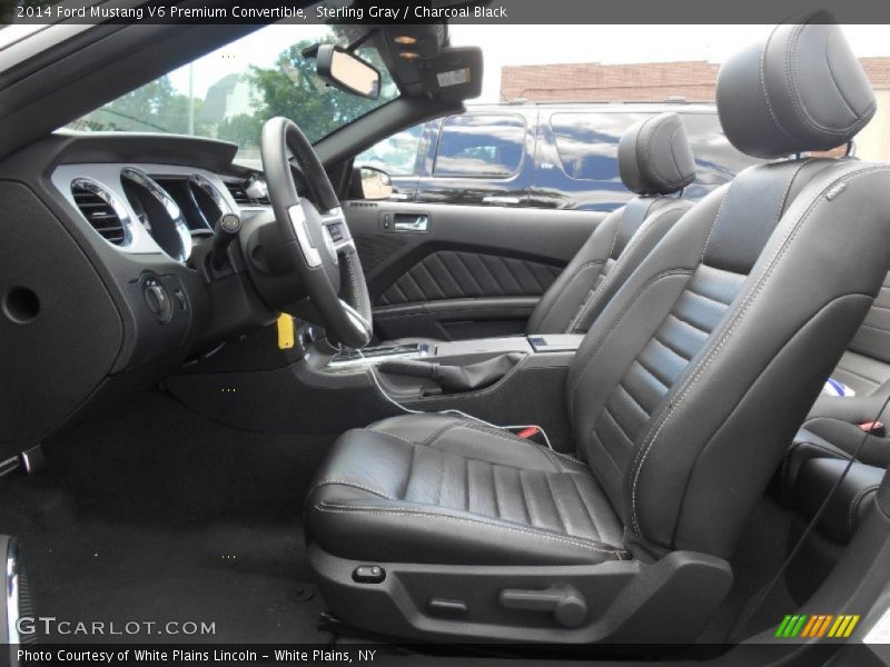 Sterling Gray / Charcoal Black 2014 Ford Mustang V6 Premium Convertible