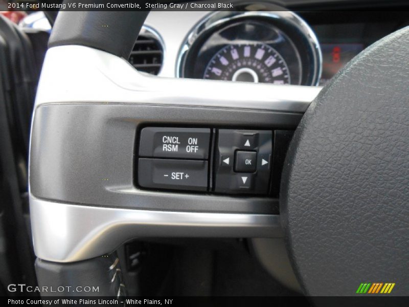 Sterling Gray / Charcoal Black 2014 Ford Mustang V6 Premium Convertible