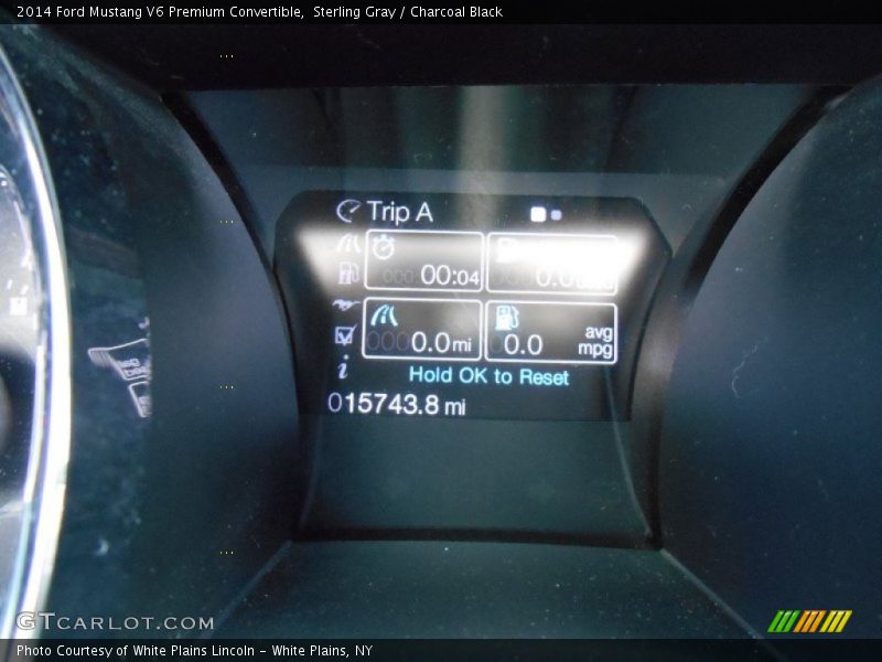 Sterling Gray / Charcoal Black 2014 Ford Mustang V6 Premium Convertible