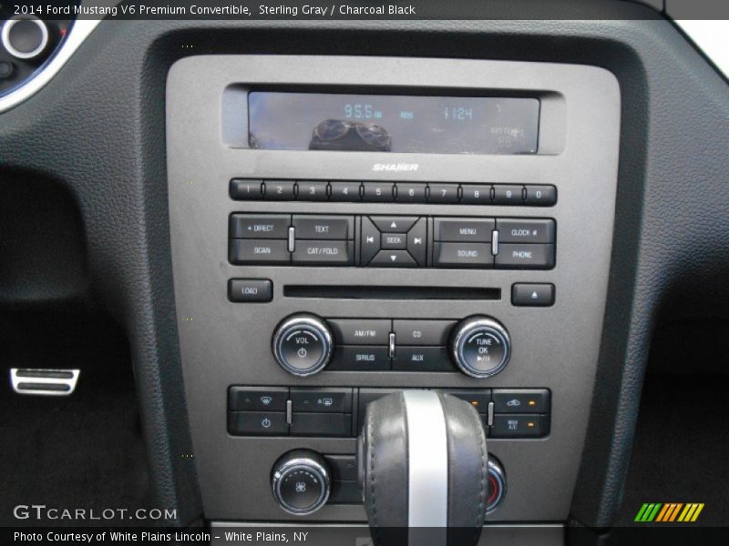 Sterling Gray / Charcoal Black 2014 Ford Mustang V6 Premium Convertible
