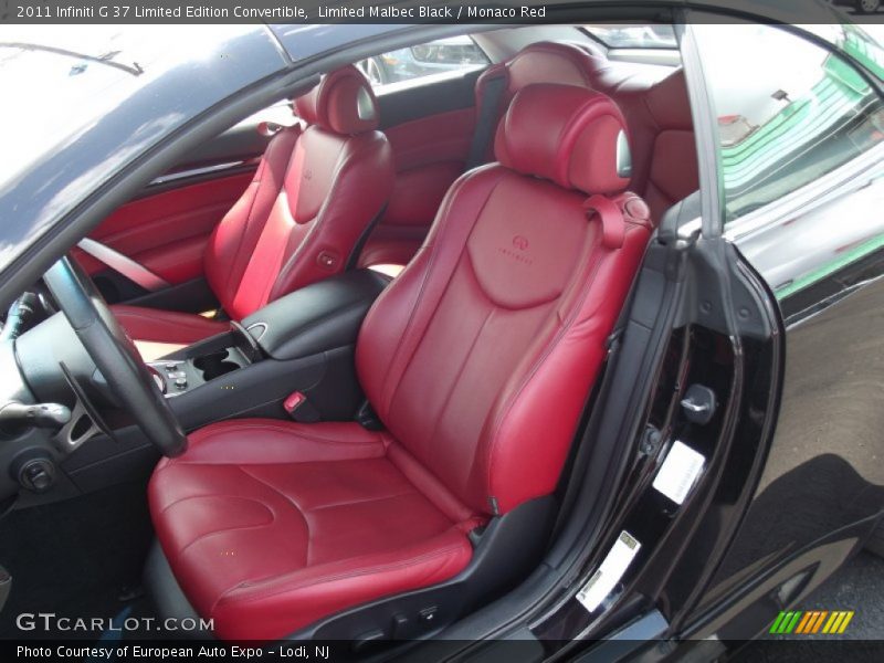 Front Seat of 2011 G 37 Limited Edition Convertible
