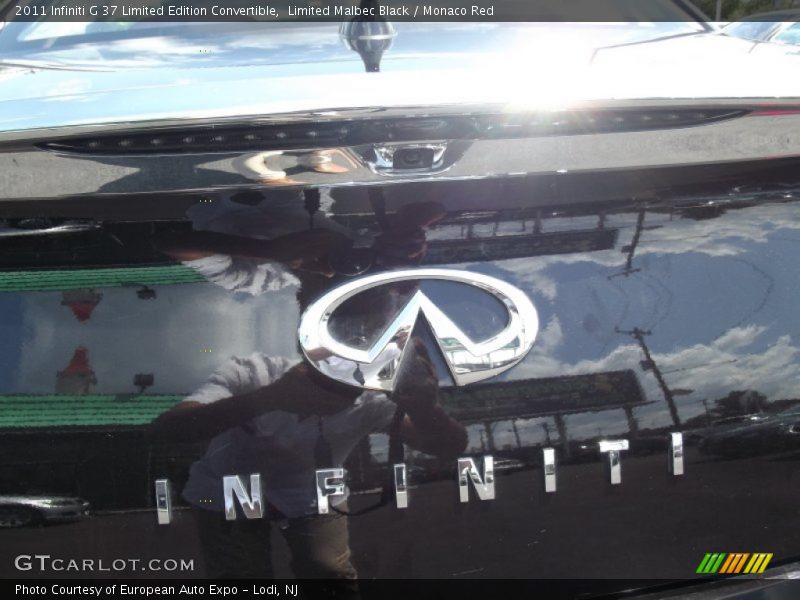 Limited Malbec Black / Monaco Red 2011 Infiniti G 37 Limited Edition Convertible