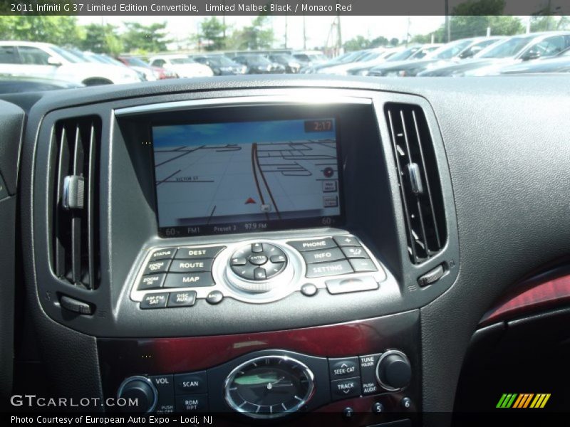Limited Malbec Black / Monaco Red 2011 Infiniti G 37 Limited Edition Convertible