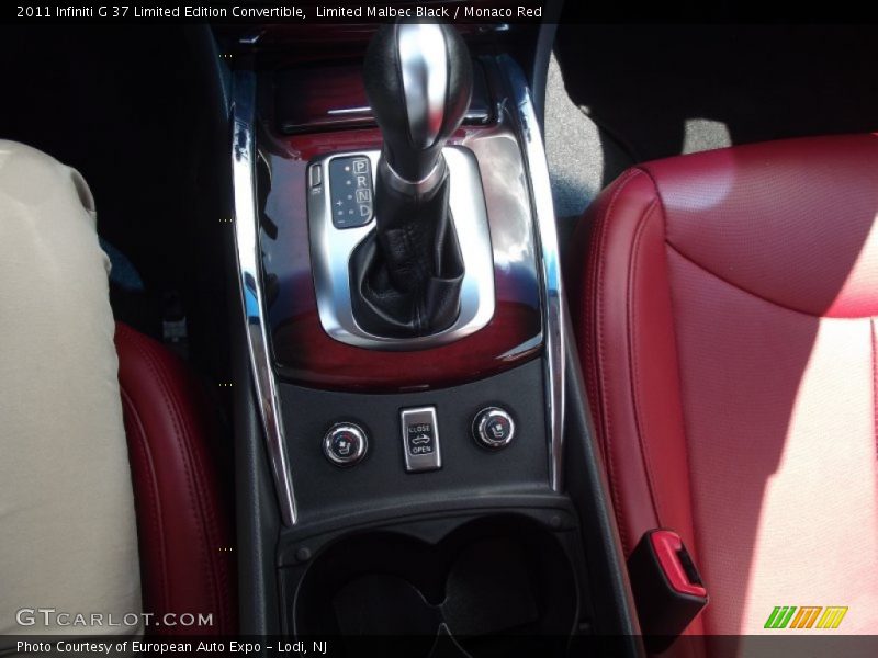Limited Malbec Black / Monaco Red 2011 Infiniti G 37 Limited Edition Convertible