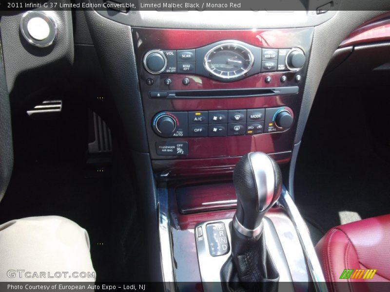 Limited Malbec Black / Monaco Red 2011 Infiniti G 37 Limited Edition Convertible