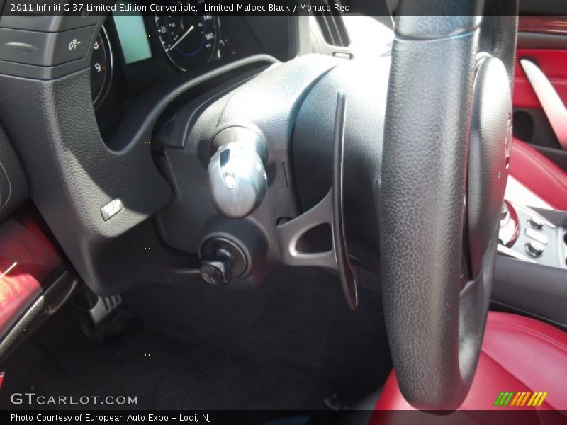 Limited Malbec Black / Monaco Red 2011 Infiniti G 37 Limited Edition Convertible