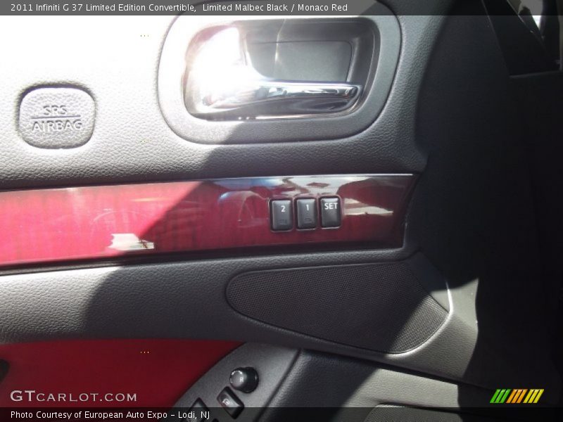 Limited Malbec Black / Monaco Red 2011 Infiniti G 37 Limited Edition Convertible