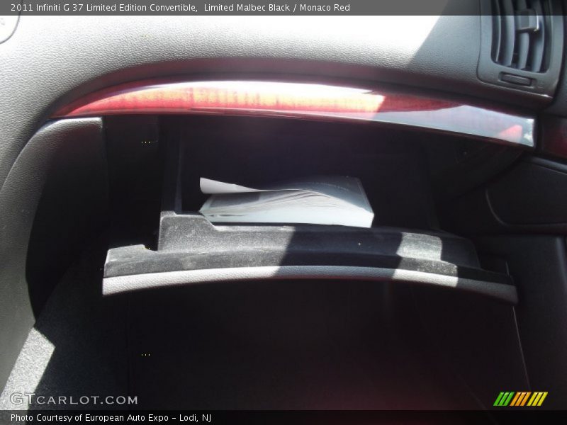 Limited Malbec Black / Monaco Red 2011 Infiniti G 37 Limited Edition Convertible