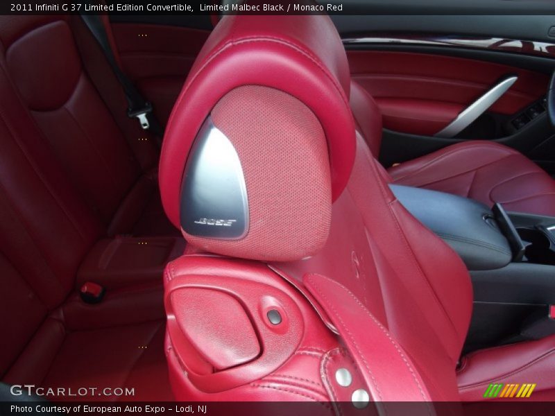 Limited Malbec Black / Monaco Red 2011 Infiniti G 37 Limited Edition Convertible