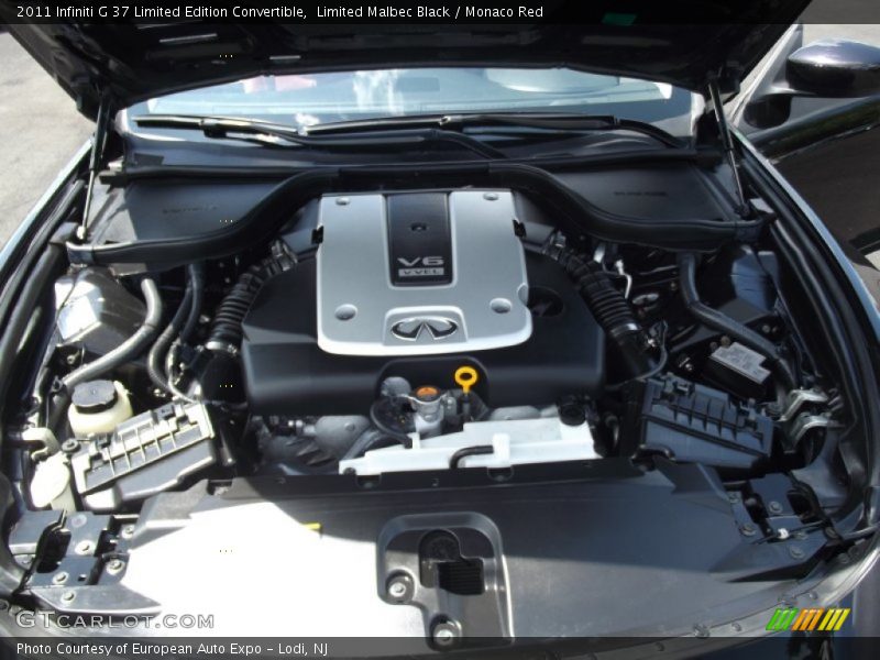 Limited Malbec Black / Monaco Red 2011 Infiniti G 37 Limited Edition Convertible