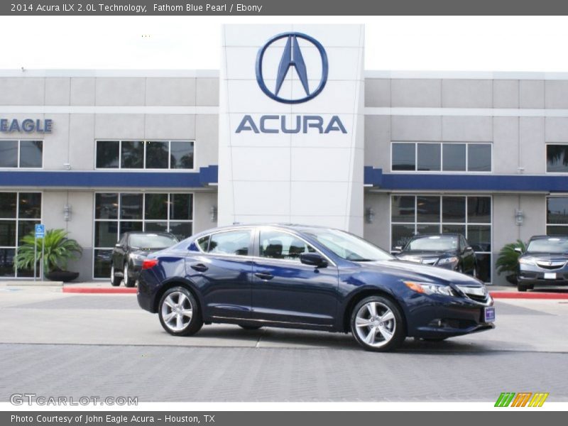 Fathom Blue Pearl / Ebony 2014 Acura ILX 2.0L Technology