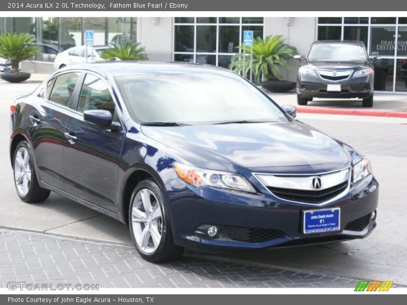 Fathom Blue Pearl / Ebony 2014 Acura ILX 2.0L Technology