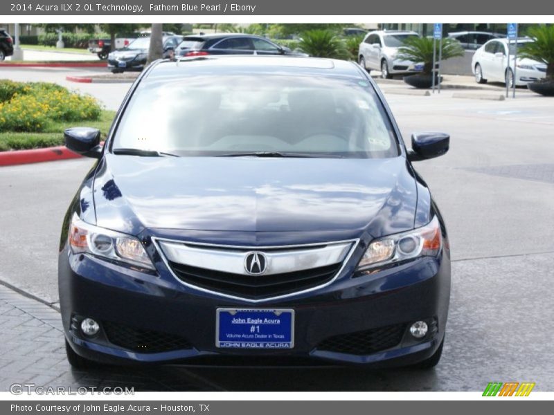 Fathom Blue Pearl / Ebony 2014 Acura ILX 2.0L Technology