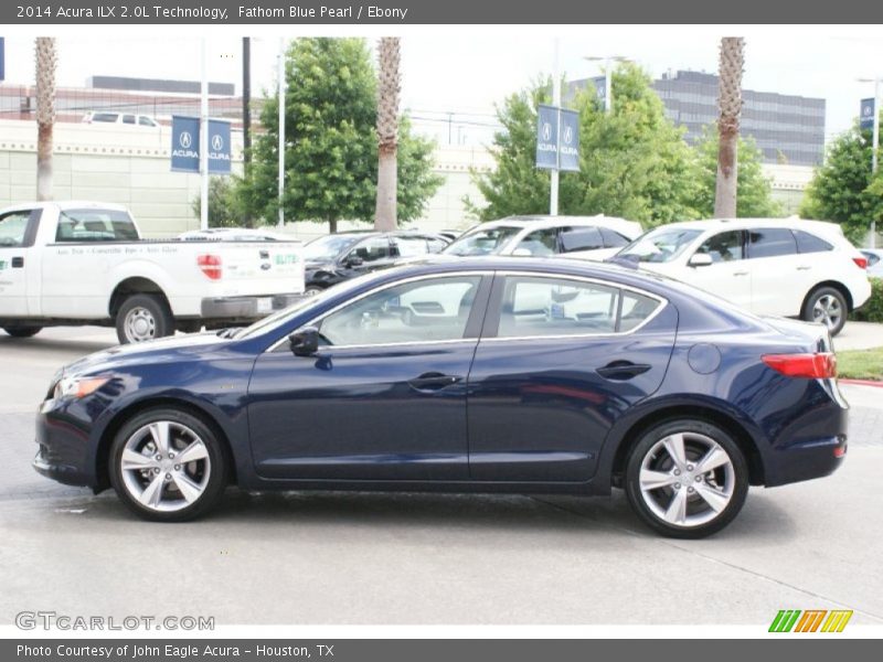 Fathom Blue Pearl / Ebony 2014 Acura ILX 2.0L Technology