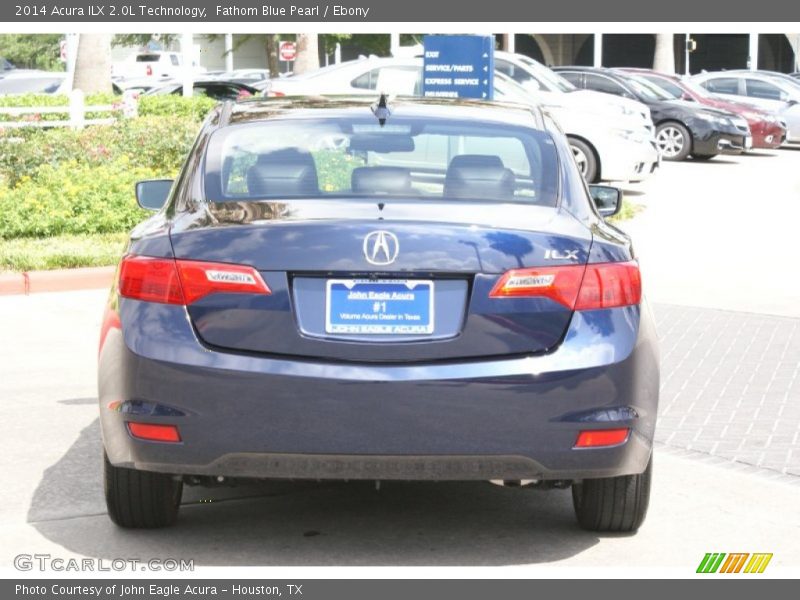Fathom Blue Pearl / Ebony 2014 Acura ILX 2.0L Technology