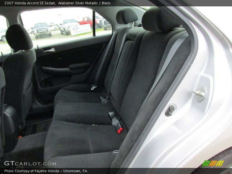 Rear Seat of 2007 Accord SE Sedan