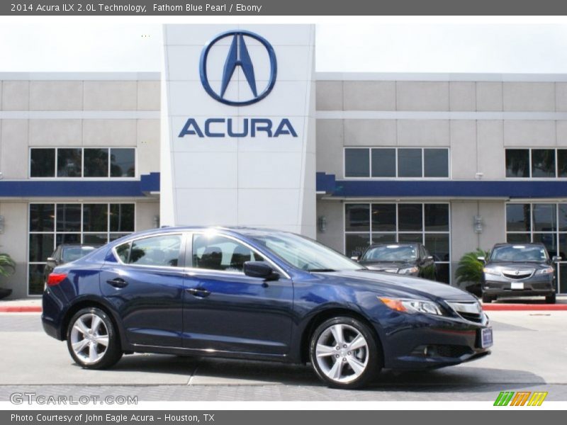 Fathom Blue Pearl / Ebony 2014 Acura ILX 2.0L Technology