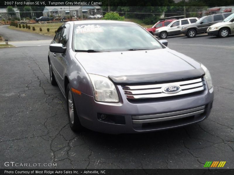 Tungsten Grey Metallic / Camel 2007 Ford Fusion SE V6