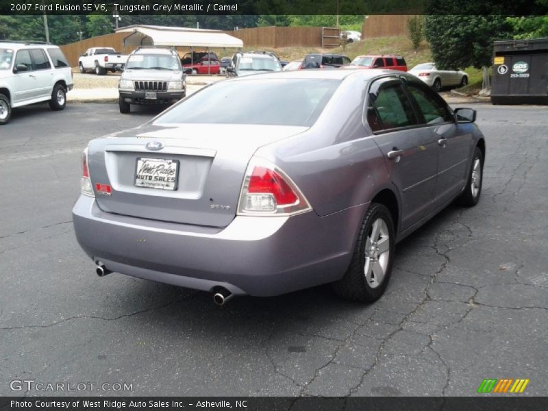 Tungsten Grey Metallic / Camel 2007 Ford Fusion SE V6