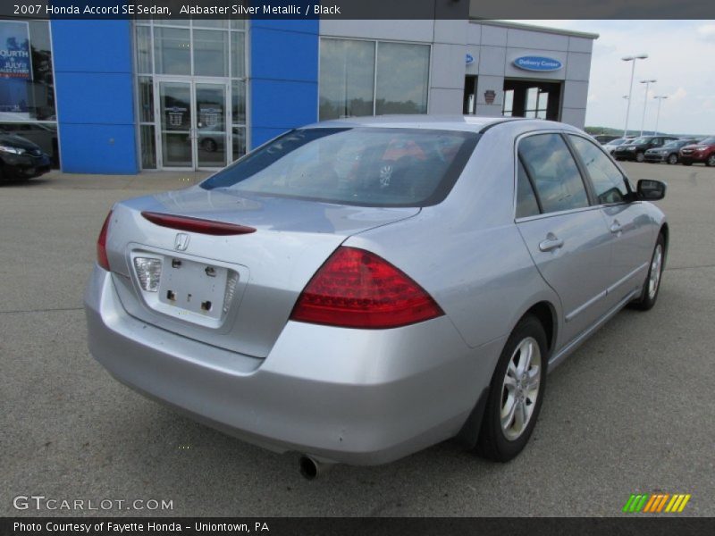 Alabaster Silver Metallic / Black 2007 Honda Accord SE Sedan