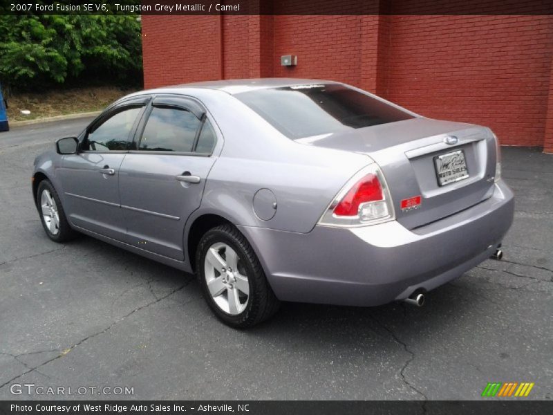 Tungsten Grey Metallic / Camel 2007 Ford Fusion SE V6