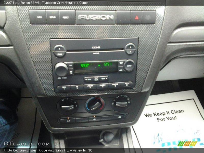 Tungsten Grey Metallic / Camel 2007 Ford Fusion SE V6