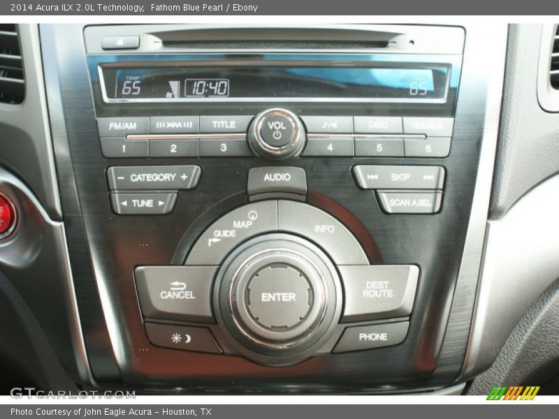 Fathom Blue Pearl / Ebony 2014 Acura ILX 2.0L Technology