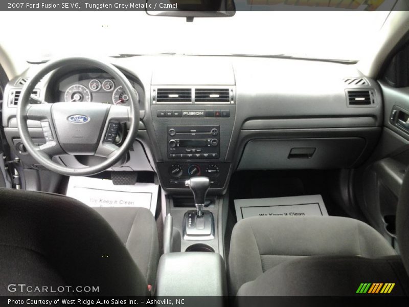 Tungsten Grey Metallic / Camel 2007 Ford Fusion SE V6