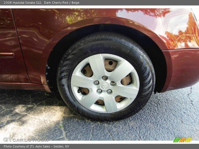 Dark Cherry Red / Beige 2008 Hyundai Sonata GLS