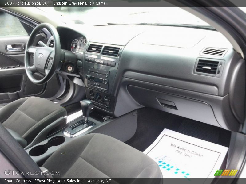 Tungsten Grey Metallic / Camel 2007 Ford Fusion SE V6