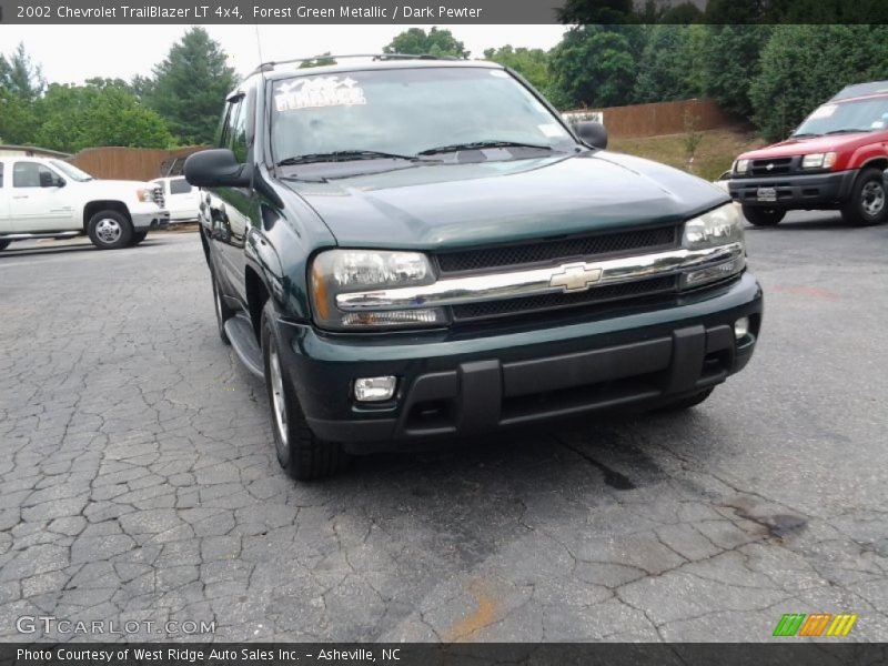 Forest Green Metallic / Dark Pewter 2002 Chevrolet TrailBlazer LT 4x4