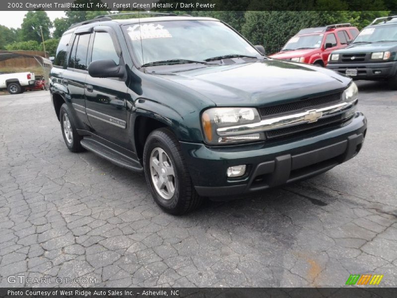 Forest Green Metallic / Dark Pewter 2002 Chevrolet TrailBlazer LT 4x4