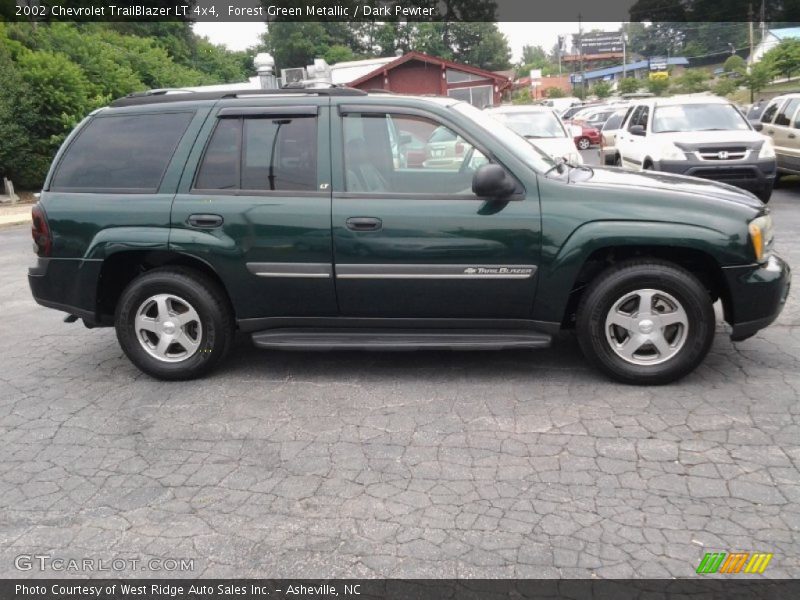 Forest Green Metallic / Dark Pewter 2002 Chevrolet TrailBlazer LT 4x4