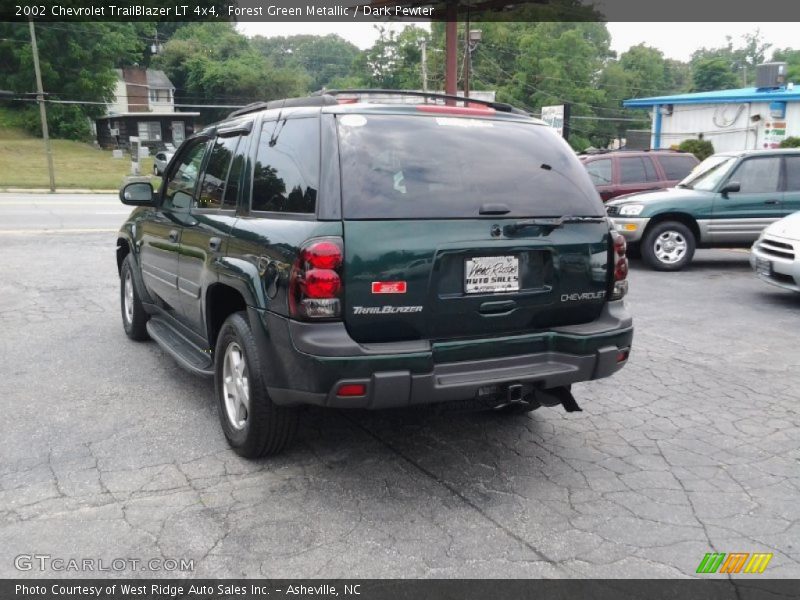 Forest Green Metallic / Dark Pewter 2002 Chevrolet TrailBlazer LT 4x4