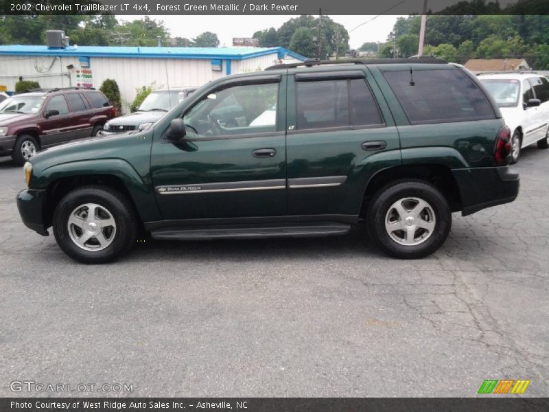 Forest Green Metallic / Dark Pewter 2002 Chevrolet TrailBlazer LT 4x4