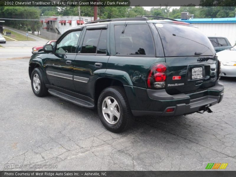 Forest Green Metallic / Dark Pewter 2002 Chevrolet TrailBlazer LT 4x4