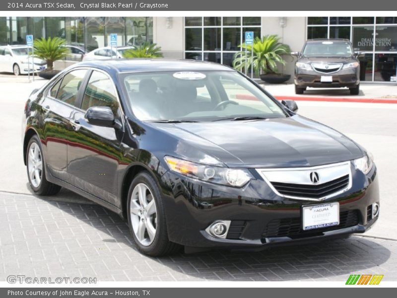 Crystal Black Pearl / Graystone 2014 Acura TSX Sedan