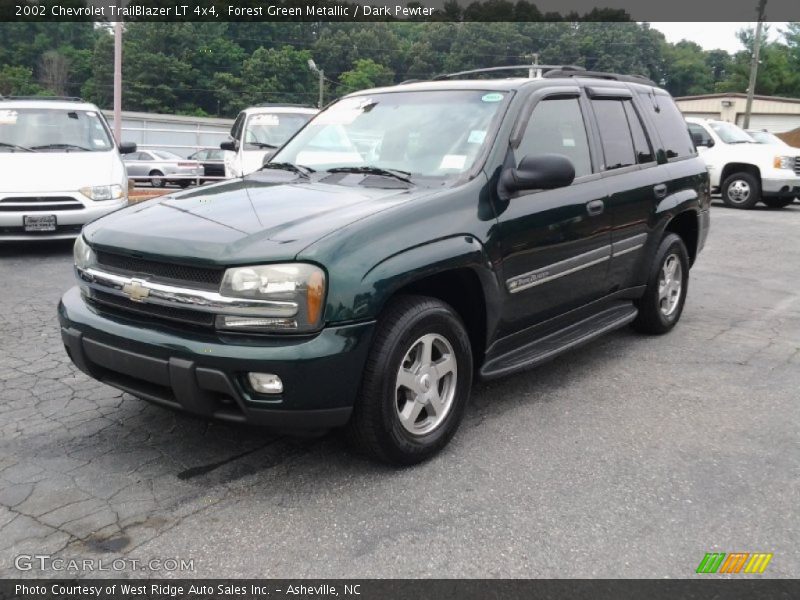 Forest Green Metallic / Dark Pewter 2002 Chevrolet TrailBlazer LT 4x4