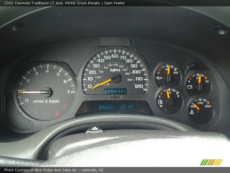 Forest Green Metallic / Dark Pewter 2002 Chevrolet TrailBlazer LT 4x4